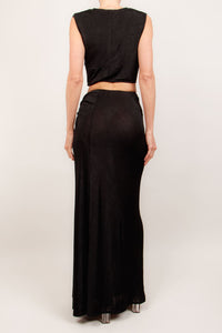 Vestido licra cut out negro II